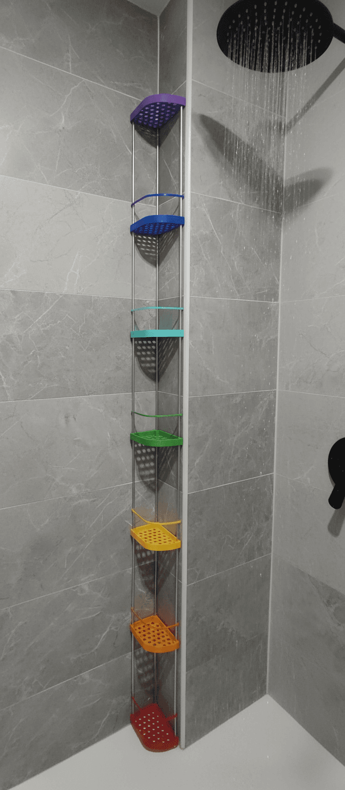 Estantería arcoíris para baño imagen 5
